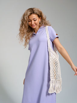 970 Платье-мантия "Лиловый"