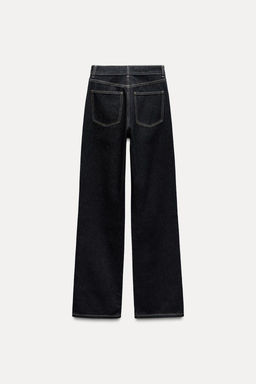 TRF HIGH-WAIST WIDE-LEG FULL-LENGTH JEANS - Zara фото 8