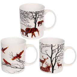 Цена за 2 шт. Кружка керамическая 330мл "Сафари парк", микс рисунков