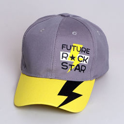 Кепка детская Future rock star, серая, р-р 54