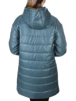 B19102 GRAY/GREEN Пальто демисезонное женское Aikesdfrs - Fashion фото 6