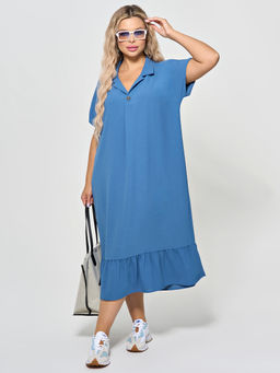 Платье 0339-1с темно-голубой - Dora фото 6