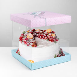 Коробка для торта, кондитерская упаковка, Have a nice day, 30 х 30 см