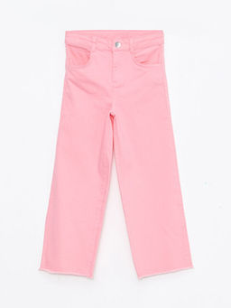 Basic Geni? Pa?a Gabardin K?z ?ocuk Pantolon - Waikiki фото 2