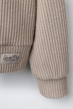 RIBBED SOFT TOUCH HOODIE - Zara фото 4