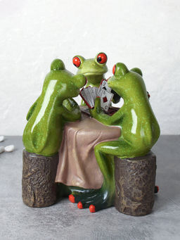 Фигурка Лягушки картежники 13 см / YX39025 /уп 12/ - Галеонтрейд фото 3
