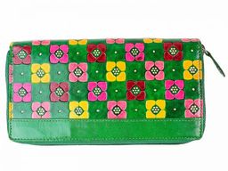 Кошелек кожа ручной принт №1141/7 - Ганг фото 2