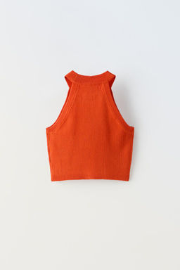 RIBBED HALTER TOP - Zara фото 2