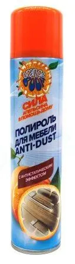 Полироль для мебели Big D "ANTI-DUST" ( анти-пыль) Orange boom (300мл).24