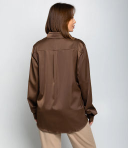 Рубашка #ОКТ085005, коричневый