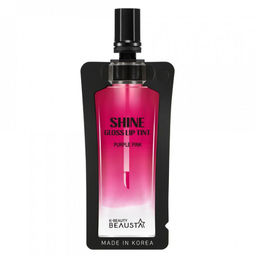 Beausta Тинт для губ / Shine Gloss Lip tint #2 Purple Pink, пурпурно-розовый, 4 мл  фото 4
