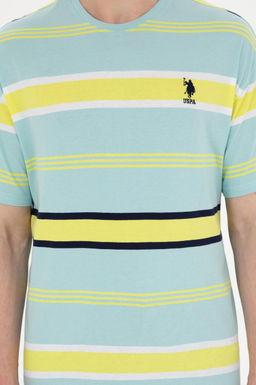 Футболка мужская U.S. Polo Assn. мятная хлопок фото 6