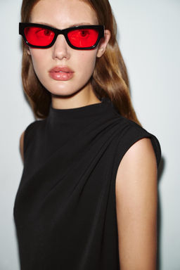 ASYMMETRIC MIDI DRESS - Zara фото 3