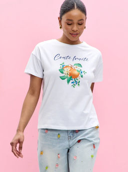 Футболка Fine Joyce P612-06-913 белая  фото 3