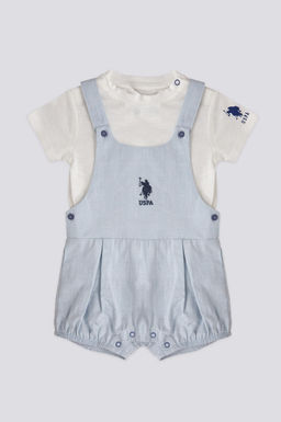 Синий комбинезон для мальчика, комплект из 2 шт. Неожиданная скидка в корзине