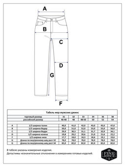 Джинсы Fine Joyce F121-01-77S синий хлопок  фото 8