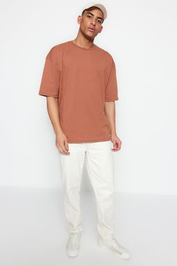 TRENDYOL MAN Siyah Basic Bisiklet Yaka Oversize/Genis Kesim K?sa Kollu T-Shirt TMNSS22TS0317 - Trendyolmilla фото 5