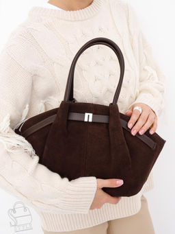 Сумка женская кожаная 2346YF d.coffee Polina&Eiterou в Новосибирске