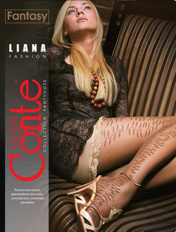 Колготки фантазийные CONTE LIANA bronz