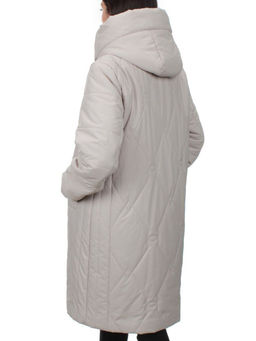 1119 LT. BEIGE Пальто зимнее облегченное женское (холлофайбер 150 гр.) - Fashion фото 6