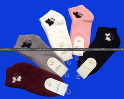 Цена за 10 пар. МИНИBS носки женские ангора НОРКА Кошечка арт. 2770-1 36-41 (фактически 36-41) - Weiwei фото 2