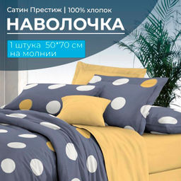 Наволочка 50*70 см, сатин Престиж, на молнии (Лоран (основа))