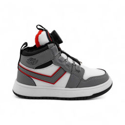 Кроссовки высокие демисезонные В7772-5 серо белые - BONCY фото 2