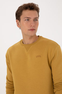 Erkek Hardal Basic Sweatshirt - U.s. polo assn фото 2