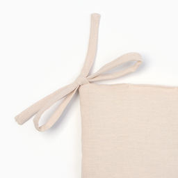 Сидушка на стул с завязками Этель ЕСО, 40*40 см, 100% лён  фото 3