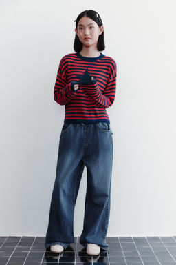 STRIPED STAR KNIT JUMPER - Zara фото 5