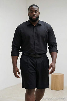 Siyah Normal Kal_p/Regular Fit Erkek B_y_k Beden Yazl_k Dokuma G_mlek TMNSS26AX00006