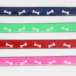 Ошейник со светоотражающим покрытием Косточки, 26-33 х 1,5 см, микс цветов - Пижон фото 7