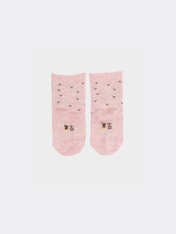 Цена за 5 пар! Носки детские розовые с рисунком в виде барашков - Mark formelle фото 2