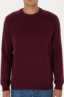 Erkek Bordo Basic Sweatshirt - U.s. polo assn фото 6