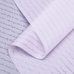 Пленка для цветов «Послание», сиреневый, 0.6×10 м