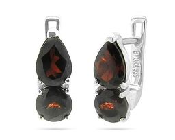 Серьги, гранат, Люсен