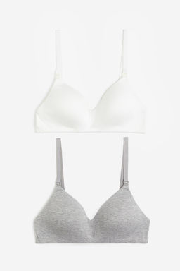 MAMA Pack de 2 sujetadores de algodon acolchados - H&m фото 7