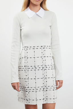 TRENDYOLMILLA Siyah Tuvit Dokuma Elbise TWOAW21EL0454  фото 24