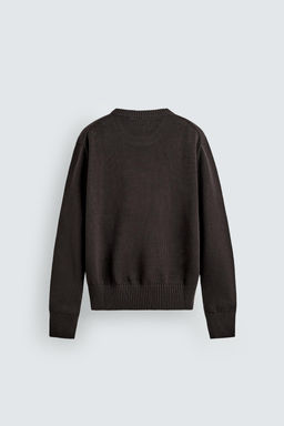 JERSEY REGULAR FIT ALGOD?N - LINO / Marr?n - Zara фото 7