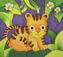 Наборы для творчества Аппликация в стиле пэчворк PEPPY CPW-0112 Тигренок