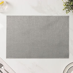 Салфетки сервировочные на стол Доляна Star, 4 шт., 45×30 см, серые