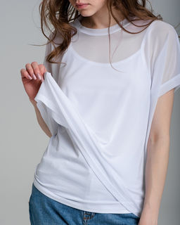 Двойка: Топ на бретельках и футболка-сетка - Sahar art lab фото 6