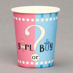 Цена за 3 шт. Стаканы бумажные «Гендер-пати», в наборе 6 шт.