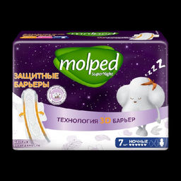 MOLPED BARRIER PROTECT Прокладки жен.гигиенич. Ночные (7шт).