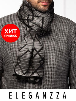 Шарф муж. шелк+виск 30х180 LJG34-608-01