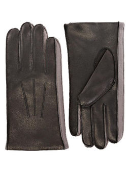 Перчатки мужские ш+каш. OS00109 black/grey - Eleganzza фото 2