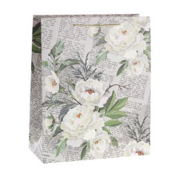Цена за 12 шт. Пакет подарочный 31x42x12см Цветы / 5117XL /уп 12/300/ - ГалеонТрейд фото 2