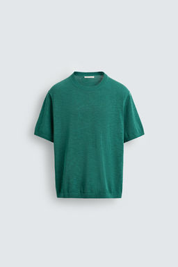 CAMISETA PUNTO REGULAR FIT / Verde
