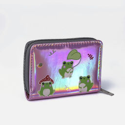 Кошелёк с голографическим эффектом Лягушки, 12.5х9х2 см - NAZAMOK KIDS фото 8