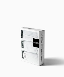 ATLANTIC 3BMP-322 Трусы спорт Basic - набор 3 шт. белый фото 11